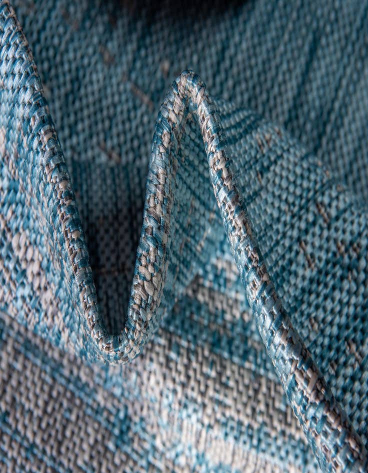 Detail image of 2' x 6'  Washable Modern Indoor / Outdoor Runner Rug