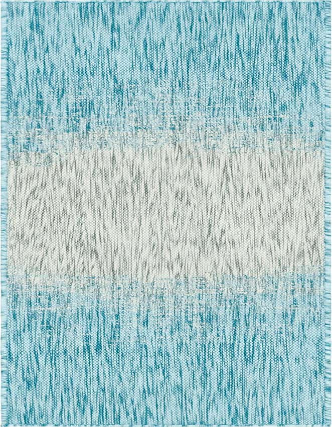 2' x 6' Easy-Clean Modern Indoor / Outdoor Runner Rug