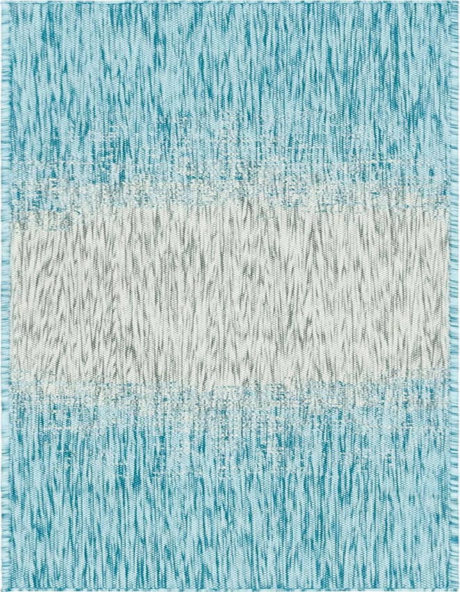 Detail image of 2' x 6' Easy-Clean Modern Indoor / Outdoor Runner Rug