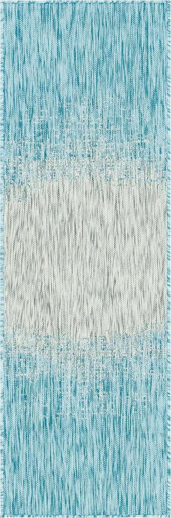 2' x 6' Easy-Clean Modern Indoor / Outdoor Runner Rug