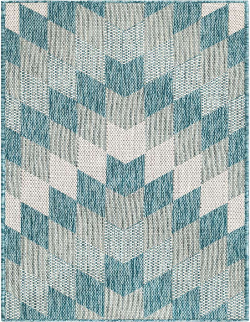 2' x 5' 3 Easy-Clean Modern Indoor / Outdoor Runner Rug