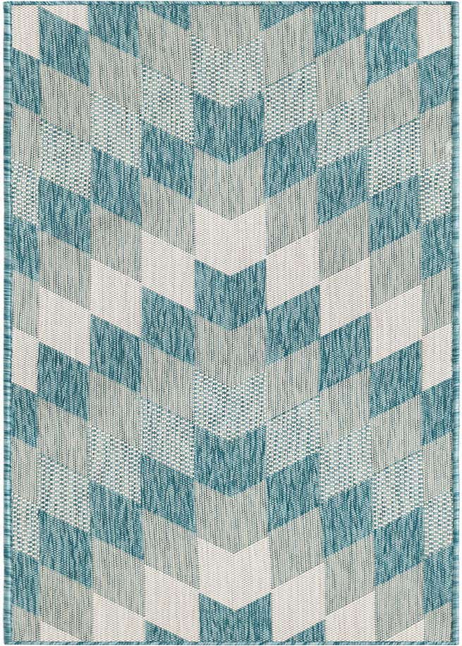 2' x 6' Easy-Clean Modern Indoor / Outdoor Runner Rug
