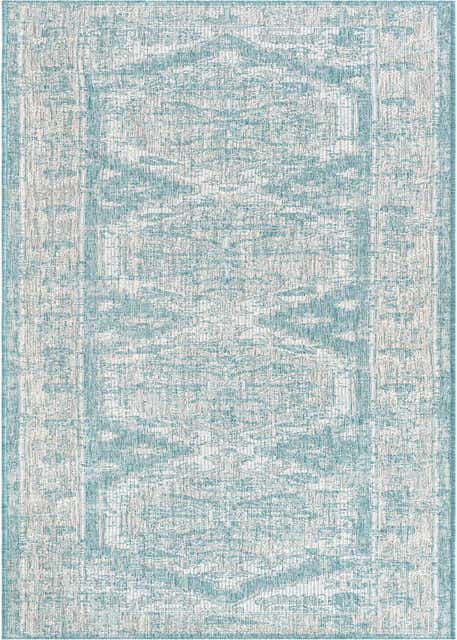 2' 7 x 12' Easy-Clean Traditional Indoor / Outdoor Runner Rug