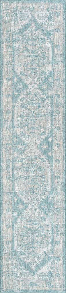 2' 7 x 12' Easy-Clean Traditional Indoor / Outdoor Runner Rug
