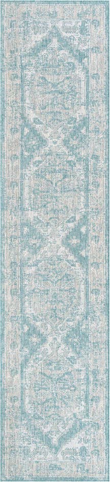 Detail image of 2' 7 x 12' Easy-Clean Traditional Indoor / Outdoor Runner Rug