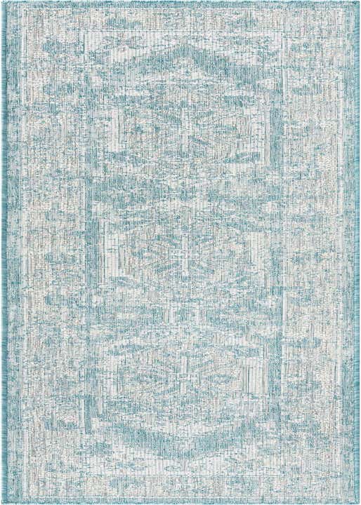 2' x 8' Easy-Clean Traditional Indoor / Outdoor Runner Rug