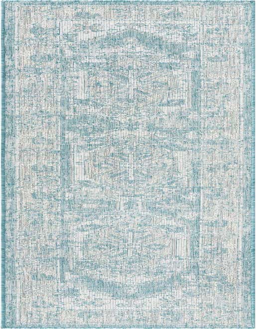 2' x 8' Easy-Clean Traditional Indoor / Outdoor Runner Rug
