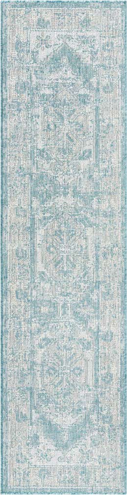 2' x 8' Easy-Clean Traditional Indoor / Outdoor Runner Rug