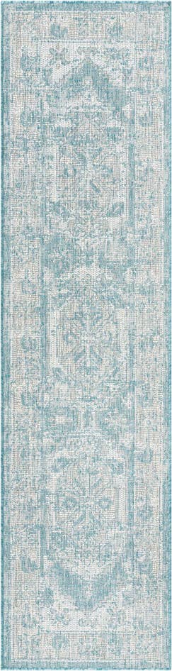 Detail image of 2' x 8' Easy-Clean Traditional Indoor / Outdoor Runner Rug