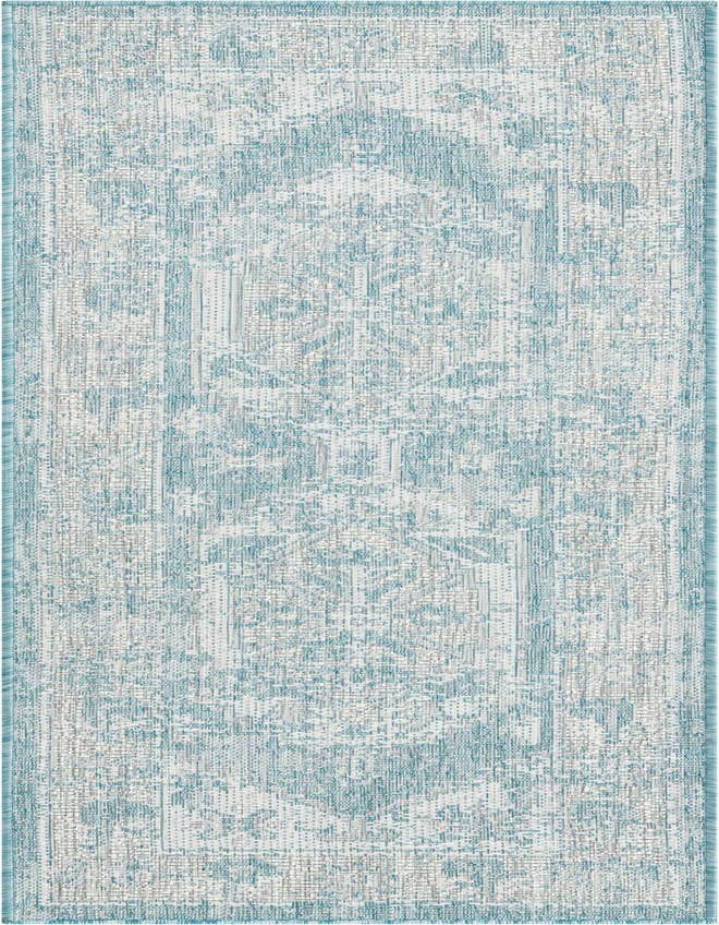 Detail image of 2' x 6' Easy-Clean Traditional Indoor / Outdoor Runner Rug
