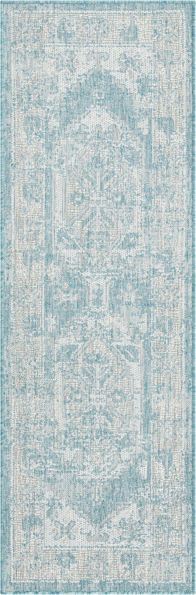 2' x 6' Easy-Clean Traditional Indoor / Outdoor Runner Rug