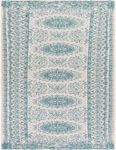 Detail image of 2' 7 x 12' Easy-Clean Traditional Indoor / Outdoor Runner Rug