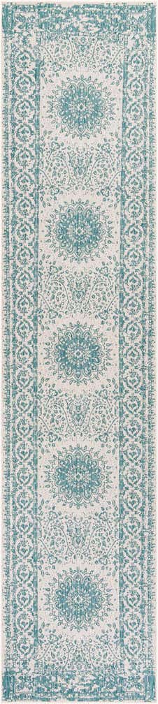2' 7 x 12' Easy-Clean Traditional Indoor / Outdoor Runner Rug