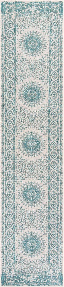Detail image of 2' 7 x 12' Easy-Clean Traditional Indoor / Outdoor Runner Rug