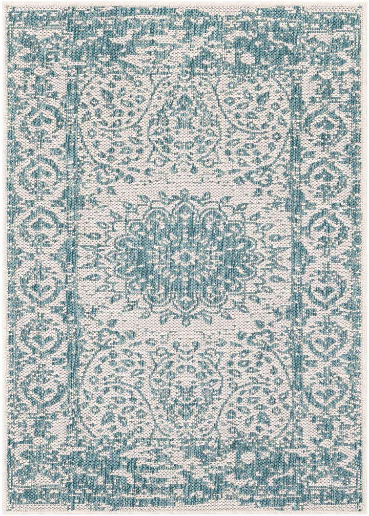 2' x 4' Easy-Clean Traditional Indoor / Outdoor Runner Rug