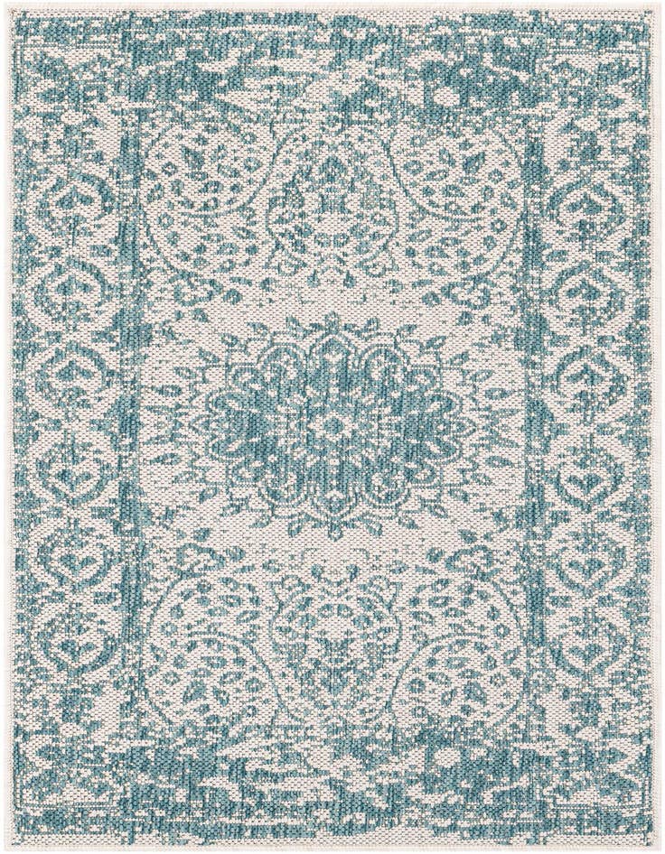 Detail image of 2' x 4' Easy-Clean Traditional Indoor / Outdoor Runner Rug