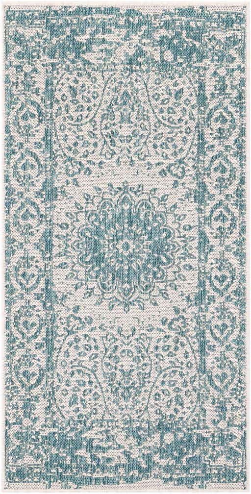 2' x 4' Easy-Clean Traditional Indoor / Outdoor Runner Rug