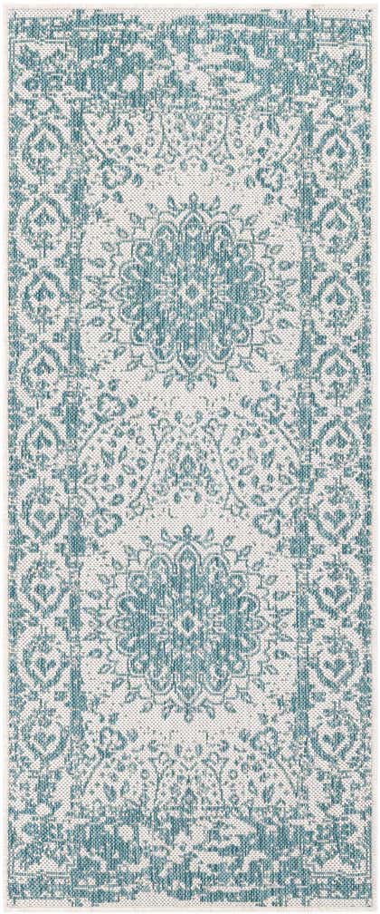 2' x 5' 3 Easy-Clean Traditional Indoor / Outdoor Runner Rug