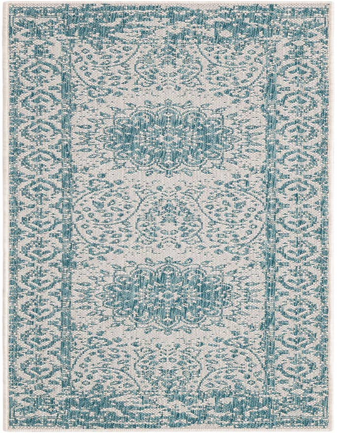 Detail image of 2' x 6' Easy-Clean Traditional Indoor / Outdoor Runner Rug