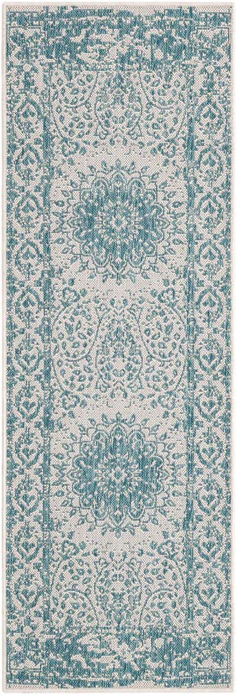 2' x 6' Easy-Clean Traditional Indoor / Outdoor Runner Rug