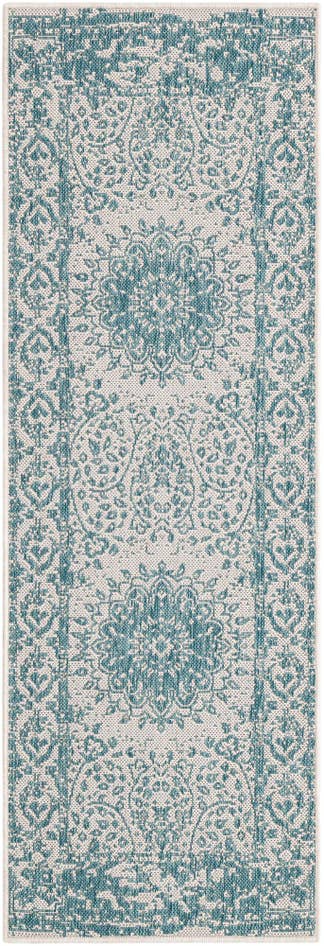 Detail image of 2' x 6' Easy-Clean Traditional Indoor / Outdoor Runner Rug