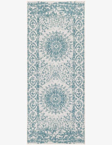 2' x 5' 3 Easy-Clean Traditional Indoor / Outdoor Runner Rug