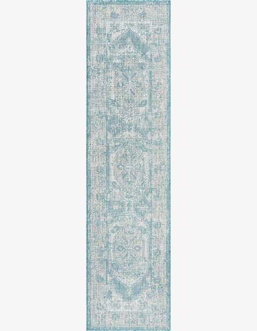 2' x 8' Easy-Clean Traditional Indoor / Outdoor Runner Rug