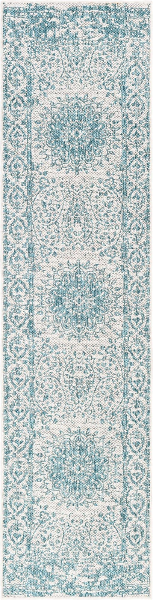 Primary image 2' x 8'  Washable Traditional Indoor / Outdoor Runner Rug