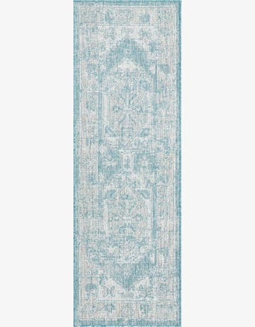 2' x 6' Easy-Clean Traditional Indoor / Outdoor Runner Rug