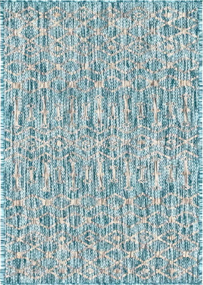 2' x 6' Easy-Clean Trellis Indoor / Outdoor Runner Rug