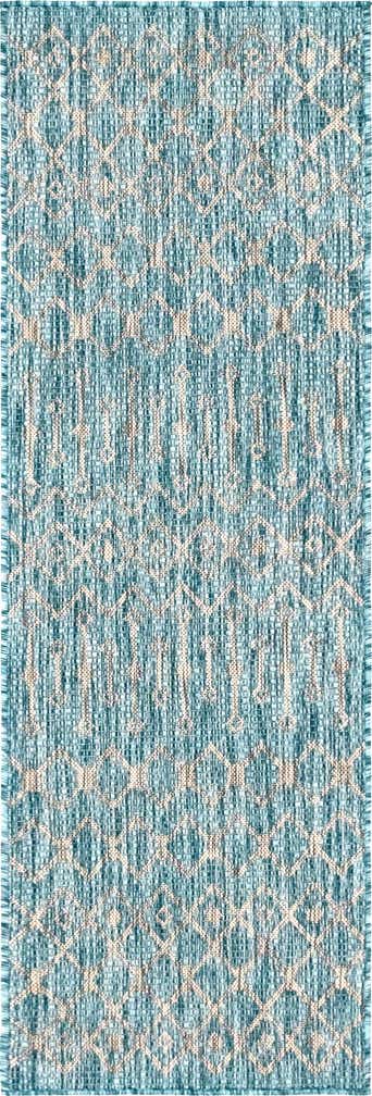 2' x 6' Easy-Clean Trellis Indoor / Outdoor Runner Rug