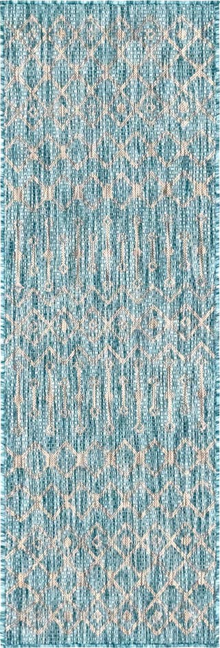 Detail image of 2' x 6' Easy-Clean Trellis Indoor / Outdoor Runner Rug