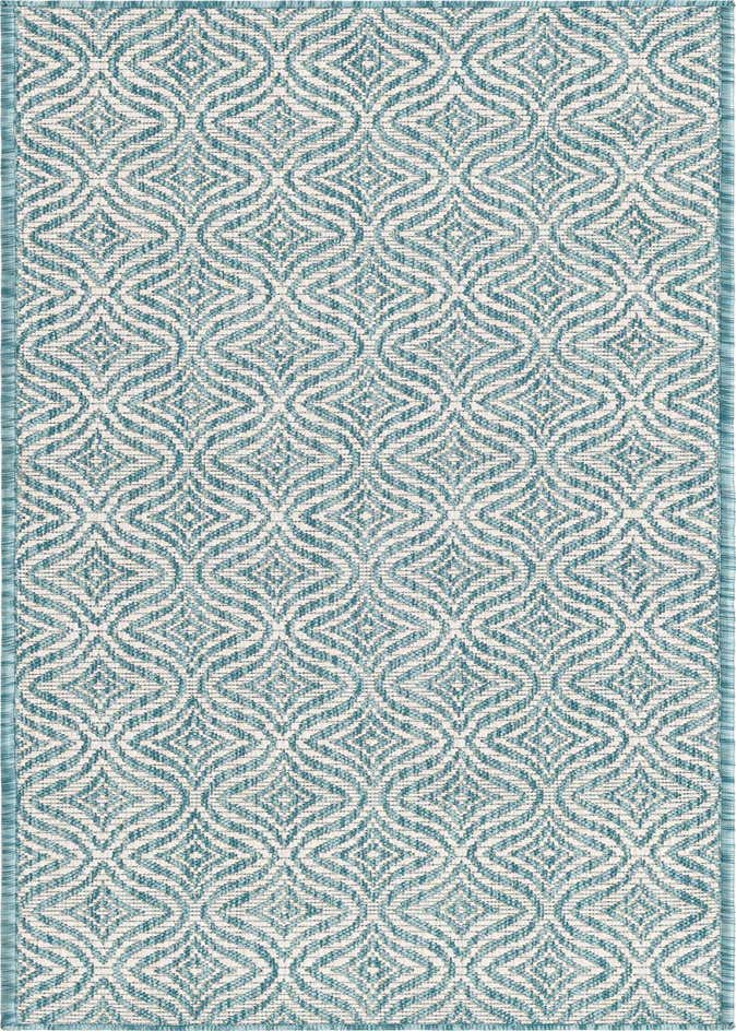 2' x 6' Easy-Clean Trellis Indoor / Outdoor Runner Rug
