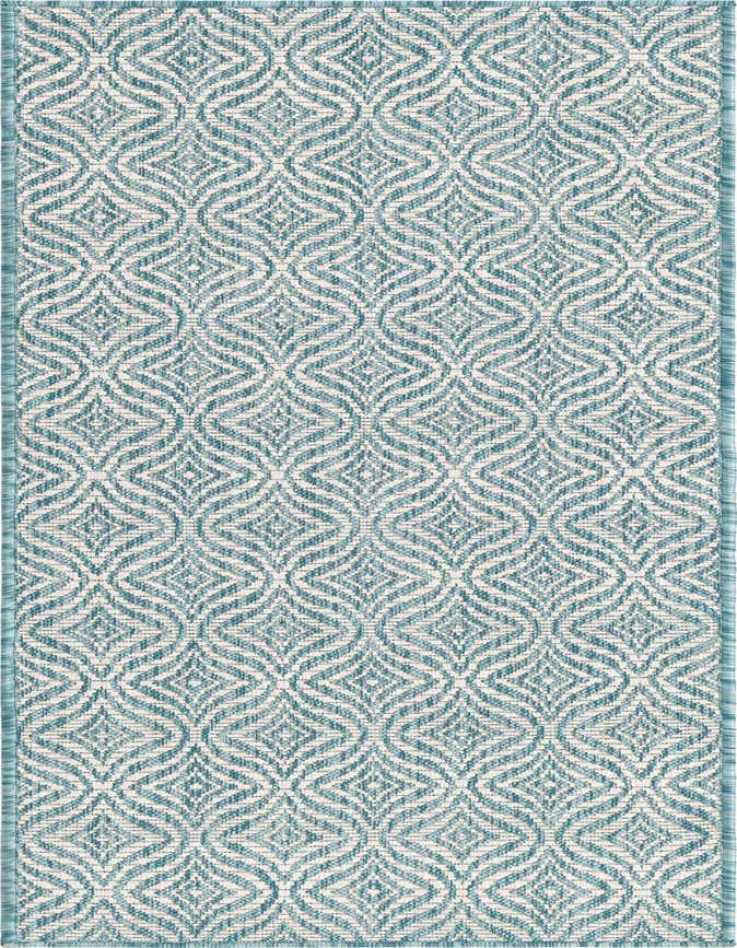 2' x 6' Easy-Clean Trellis Indoor / Outdoor Runner Rug