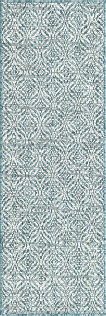 2' x 6' Easy-Clean Trellis Indoor / Outdoor Runner Rug