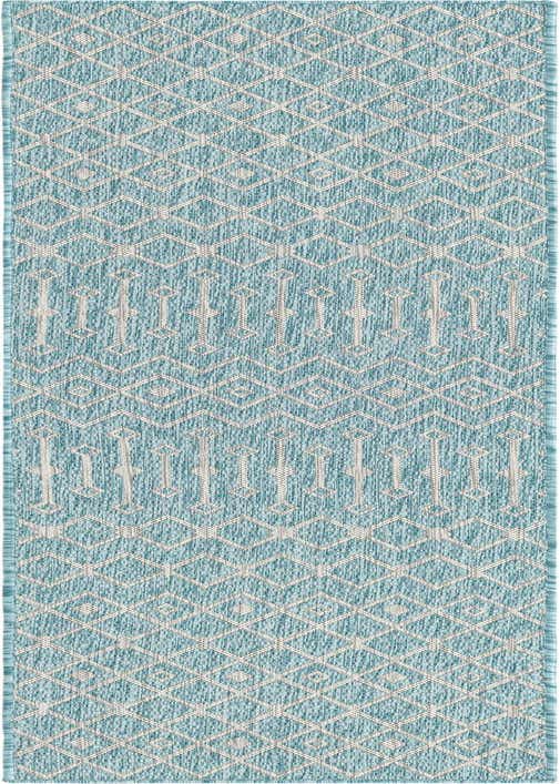 2' x 8' Easy-Clean Trellis Indoor / Outdoor Runner Rug