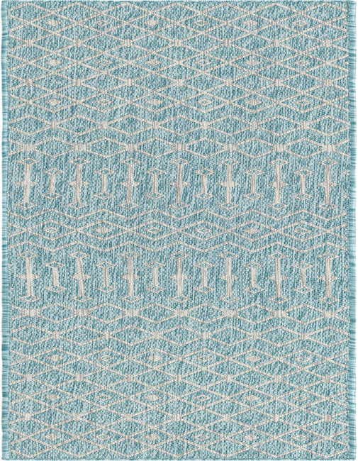 2' x 8' Easy-Clean Trellis Indoor / Outdoor Runner Rug
