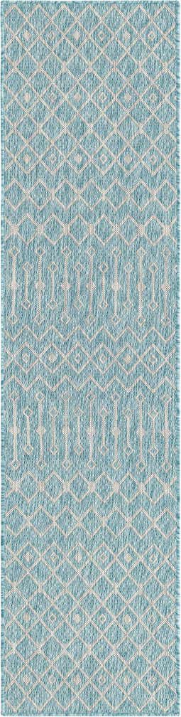 2' x 8' Easy-Clean Trellis Indoor / Outdoor Runner Rug