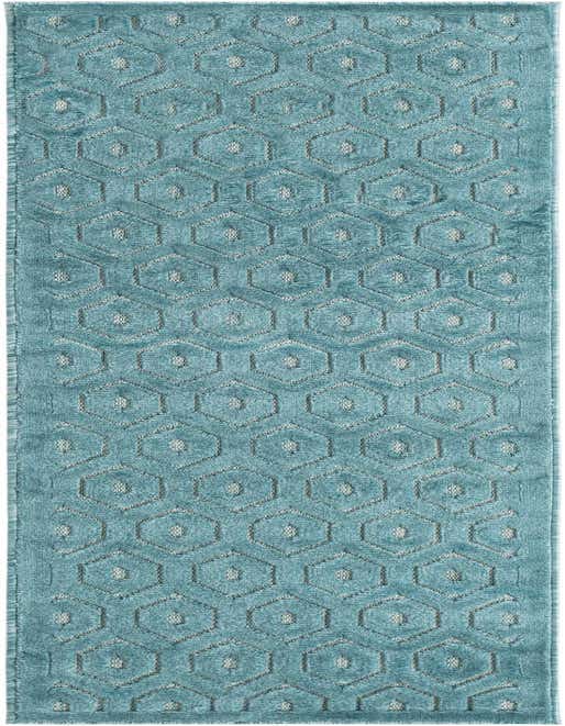 2' x 8' Easy-Clean Trellis Textured Indoor / Outdoor Runner Rug