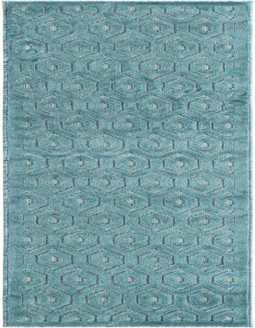 Detail image of 2' x 8' Easy-Clean Trellis Textured Indoor / Outdoor Runner Rug