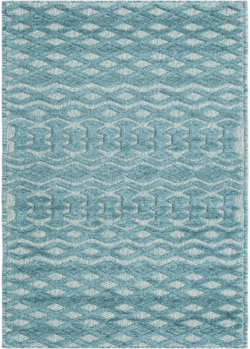 2' x 8' Easy-Clean Trellis Textured Indoor / Outdoor Runner Rug