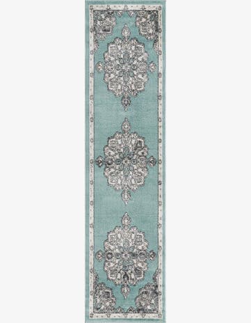 Aqua Parker Runner Rug