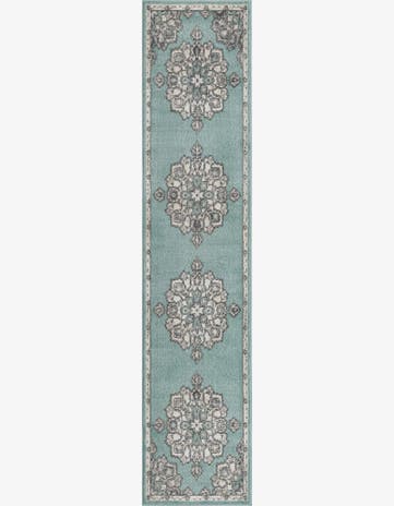 Aqua Parker Runner Rug