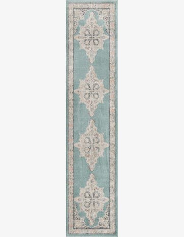 Aqua Parker Runner Rug