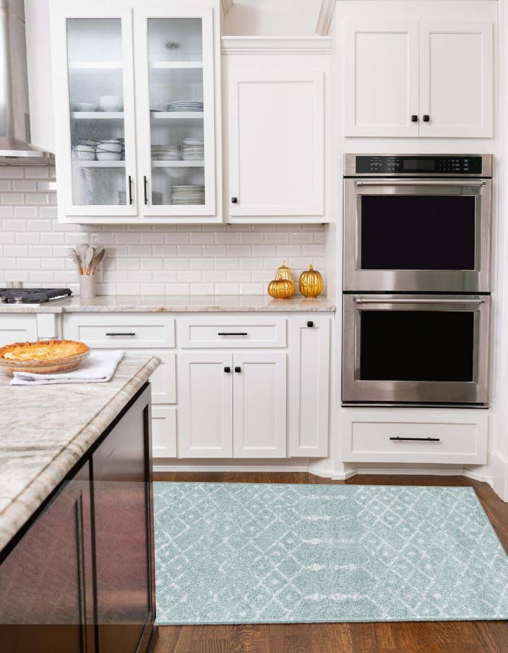 Detail image of 2' 7 x 12' Paxon Trellis Runner Rug