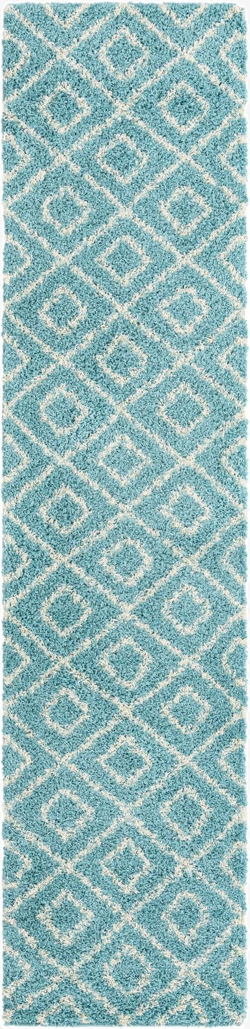 Primary image 2' 7 x 12' Trellis Shag Runner Rug