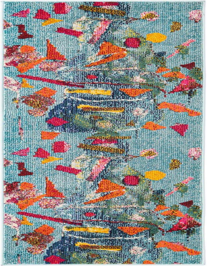 Detail image of 2' x 6' Washable Vivid Runner Rug