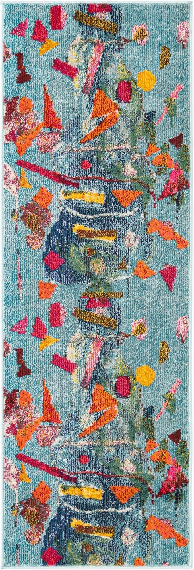 2' x 6'  Washable Vivid Runner Rug