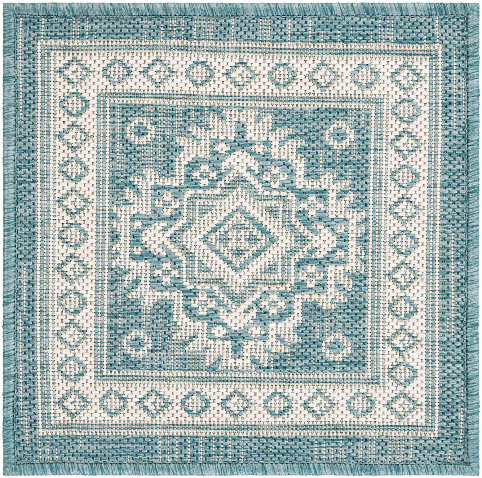 1' 4 x 1' 4 Easy-Clean Aztec Indoor / Outdoor Sample Rug