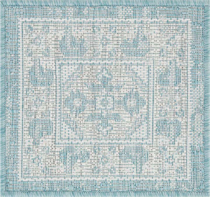 1' 4 x 1' 4 Easy-Clean Traditional Indoor / Outdoor Sample Rug